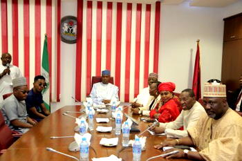 Patoranking visits NASS, thanks Saraki for bridging gaps between leaders and youths