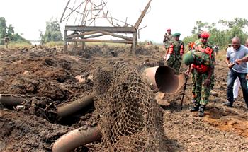 Armed youths nabbed for blowing up Agip pipeline