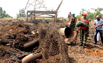 Armed youths nabbed for blowing up Agip pipeline