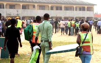 In photos: Voting in progress at Amassoma area of Bayelsa