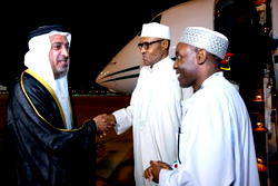 Photos: Buhari arrives UAE for World Future Energy Summit