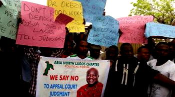 “We were hired to protest against Otti in Lagos,” group exclaims