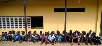 Police arrest 46 Awawa cult members in Lagos