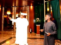 Buhari writes Saraki, Dogara, resumes work after short vacation