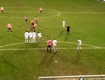 Video: Five players fail to hit target from free-kick