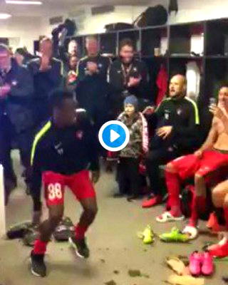 Video: Watch how Midtjylland players celebrated victory against Manchester United