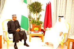 Oil prices “totally unaceptable,” Buhari tells Qatar’s ruler