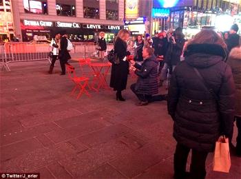 Ex-Liverpool boss, Rodgers proposes to girlfriend in New York’s Times Square