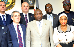 In photos: Ambode receives FC Barcelona of Spain