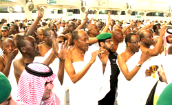 President Buhari concludes lesser Hajj, departs for Qatar