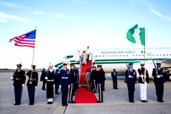 In Photos: Buhari arrives Washington DC for the 4th Nuclear Security Summit