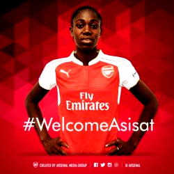 Photos: Arsenal celebrates new signing, Oshoala