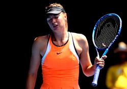 Sharapova campaign off to tough start in Shenzhen