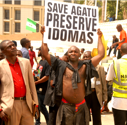 In photos: Agatu community protest at National Assembly over killings