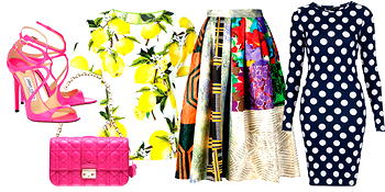 Allure Weekly Fashion Trend: Lemon Prints, Polka Dot, Pink Fashion and Patchwork