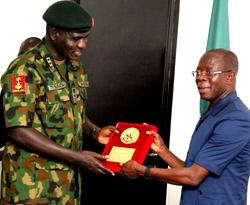 Oshiomhole hails Army Chief on terror war