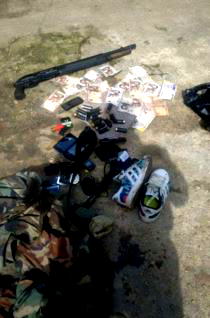 In photos: Man arrested with soldier uniforms in Rivers state
