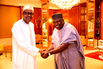 Photos: Buhari condoles with Enugu govt, as Ugwuanyi visits Aso Villa