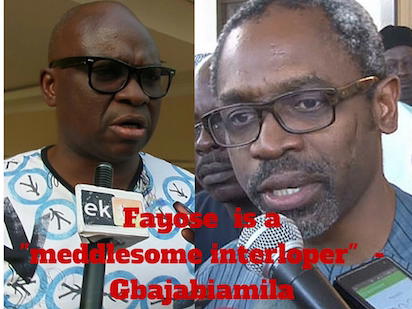 Gbajabiamila writes China’s Xi Jingping, says Fayose is a “meddlesome interloper”