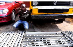 Man arrested for stealing bridge rails