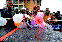 Photos: Ambode commissions Brown street, Oshodi