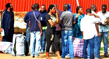 41 Nigerians deported from UK arrive Lagos Airport