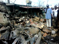 DAY 2 LADIPO MARKET MAYHEM: Hotel, plaza razed; 100 traders displaced, others flee