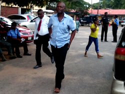 Video: Human rights crusader, Joe Odumakin meets Lekan Shonde, alleged Lagos wife killer