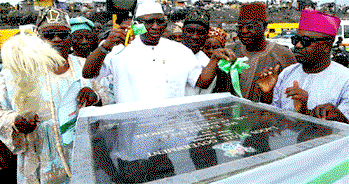 Photos: Ambode commissions Okota road, Isolo in Oshodi-Isolo LG