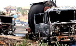3 die, 3 others injured in Ogun accident inferno