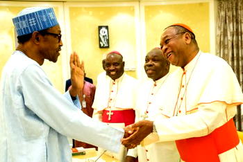 Our strong President and  our  big bishops