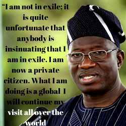 Jonathan condemns ‘exile’ story