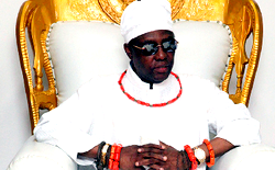 The Oba of Benin in a new role