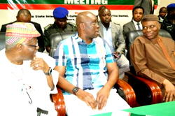 In Photos: Bode George, Mimiko, Fayose, others at PDP South-West leaders meeting