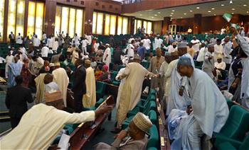 Breaking: Female lawmakers disrupt proceedings at house of reps
