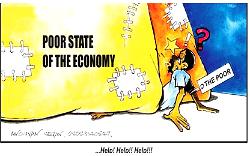 Blame collapse of economy on poor management 