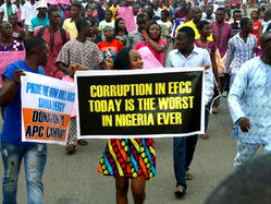 Photos: Ekiti youths, students declare total support for Fayose, chide FG