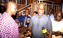 Pinnick, Okowa, Ilaboya, others meet Keshi’s family