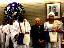 Mayor of Newark presents Ooni Of Ife with key to 2nd largest City in New York