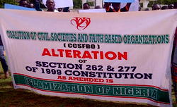 Christian, Muslim youths storm Abuja over proposed alteration to sharia laws
