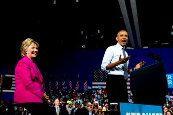 Obama says ready to ‘pass the baton’ to Clinton