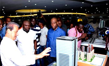 Photos: Ambode’s inspection visit to Eko Atlantic city project, Victoria Island