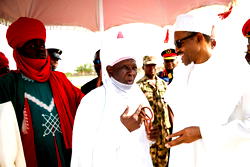 Photos: President Buhari in  Daura, Katsina State for the weekend