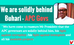 We are solidly behind Buhari – APC governors