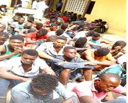 Lagos task-force raids Oshodi area, arrests 40 miscreants