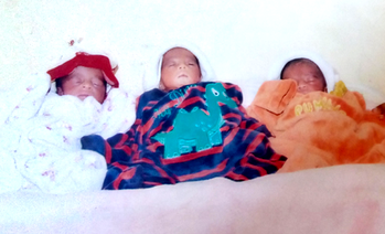 Wife of Edo Dep Gov comes to aid of abandoned triplets