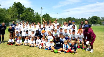 That Ofoje’s  soccer camp in usa!