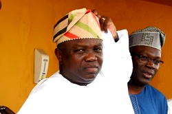 Drama as physically challenged, destitute, shut Ambode out of office