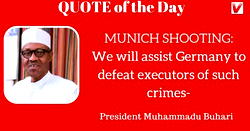 Munich shooting: We are ready to assist Germany defeat terrorism- Buhari