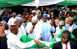 Photos: Buhari commissions $1.457bn Abuja-Kaduna rail